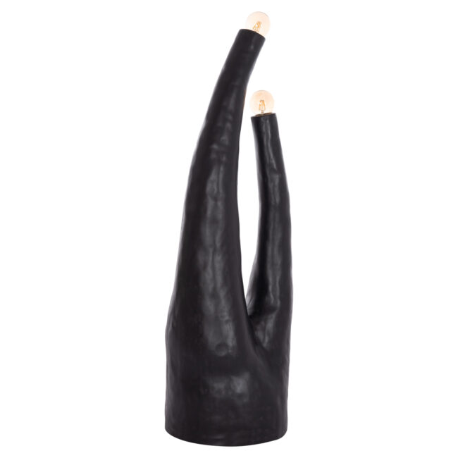 ΔΙΑΚΟΣΜΗΤΙΚΟ ΦΩΤΙΣΤΙΚΟ ΔΑΠΕΔΟΥ TUSKEN HM4702.01 FIBER CEMENT-ΜΑΥΡΟ 50x43x145Υεκ.