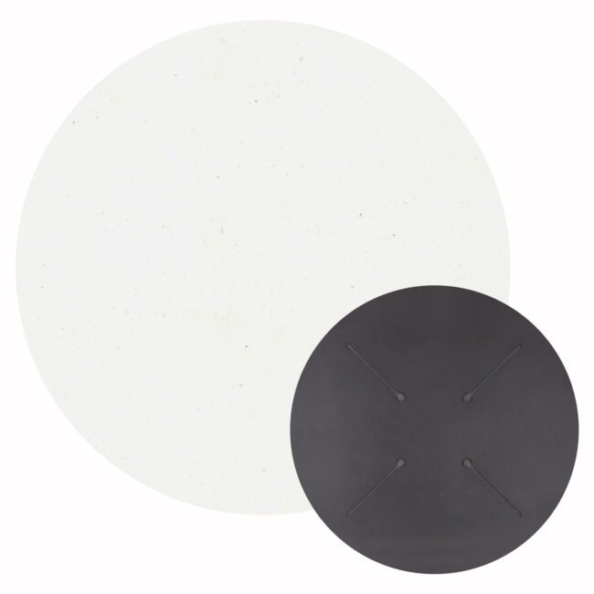 ΕΠΙΦΑΝΕΙΑ ΤΡΑΠΕΖΙΟΥ HPL ΣΤΡΟΓΓΥΛΗ HM5841.23 WHITE Φ60εκ. (Σετ 2 τμχ)
