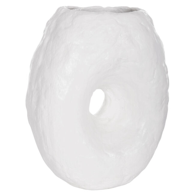 ΕΠΙΤΡΑΠΕΖΙΟ ΔΙΑΚΟΣΜΗΤΙΚΟ ΒΑΖΟ NAMENTIS HM4673.02S ΛΕΥΚΗ ΤΕΡΑΚΟΤΑ--22x13x28Υεκ