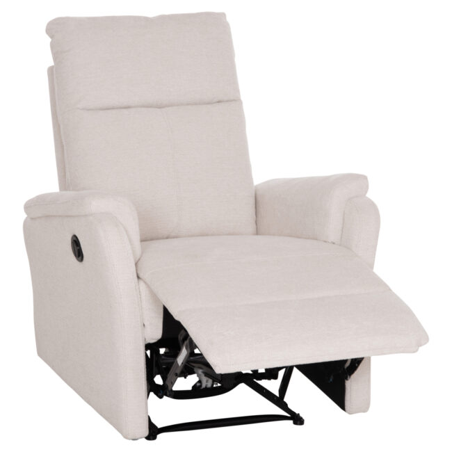 ΠΟΛΥΘΡΟΝΑ RELAX ΜΕ ΗΛΕΚΤΡΙΚΗ ΑΝΑΚΛΙΣΗ SYNTHIA HM3309.01 ΜΠΕΖ ΥΦΑΣΜΑ 75x86x100Yεκ