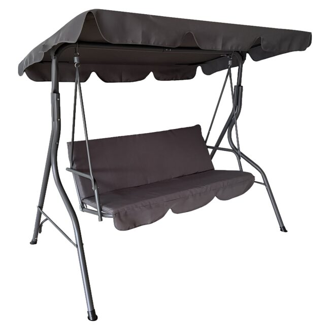 Κούνια ArteLibre LEMONA Γκρι Μέταλλο/Polyester 174x110x200cm