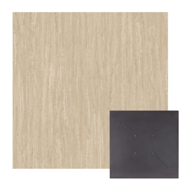 ΕΠΙΦΑΝΕΙΑ ΤΡΑΠΕΖΙΟΥ HPL ΤΕΤΡΑΓΩΝΗ HM5839.35 TRAVERTINE 80x80εκ. (Σετ 2 τμχ)